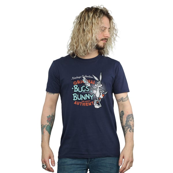 Looney Tunes Mens Bugs Bunny Vintage Cotton T-Shirt