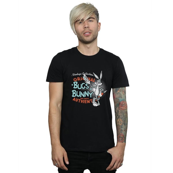 Looney Tunes Mens Bugs Bunny Vintage Cotton T-Shirt