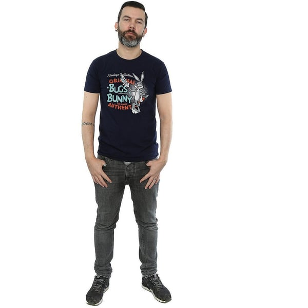Looney Tunes Mens Bugs Bunny Vintage Cotton T-Shirt