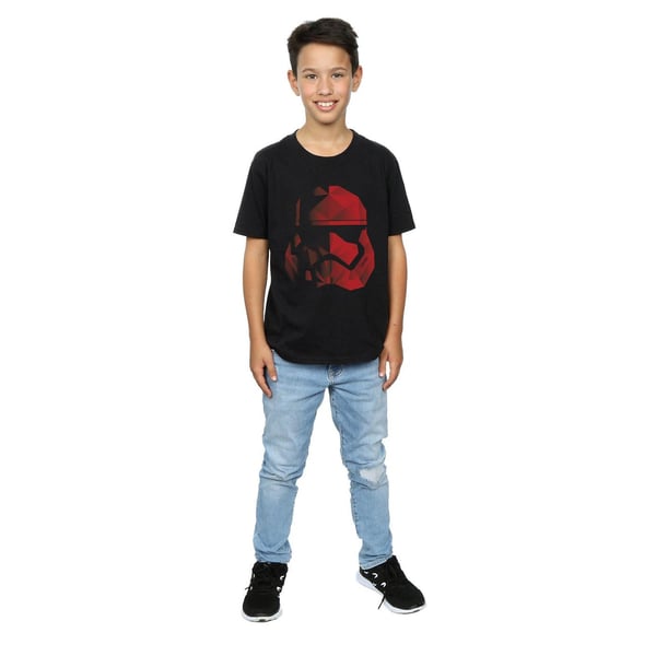 Star Wars: The Last Jedi Boys Cubist Stormtrooper Helmet Cotton T-Shirt