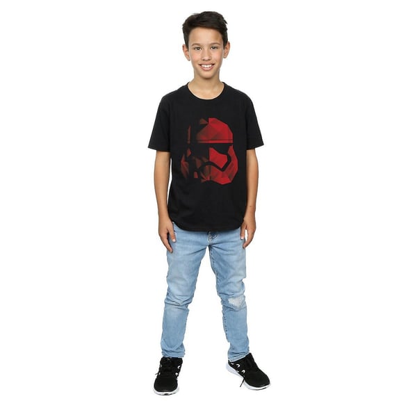 Star Wars: The Last Jedi Boys Cubist Stormtrooper Helmet Cotton T-Shirt