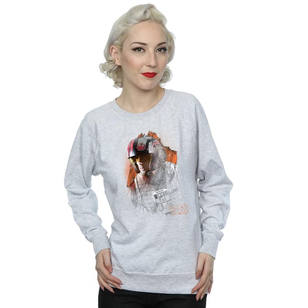 Star Wars Womens/Ladies The Last Jedi Poe Dameron Brushed Sweatshirt