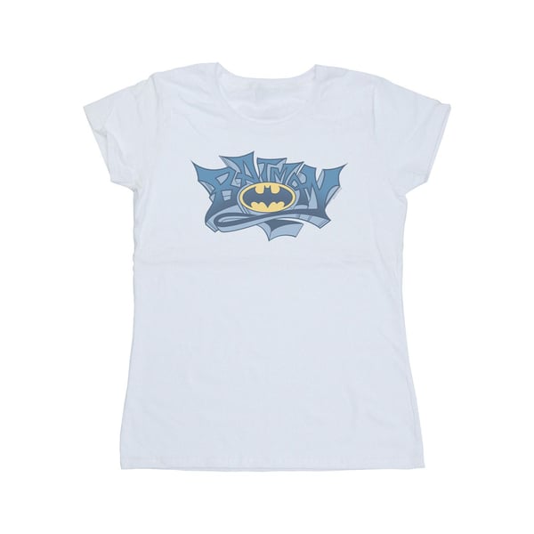 DC Comics Womens/Ladies Batman Graffiti Logo Cotton T-Shirt