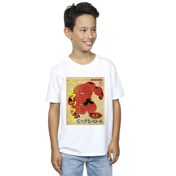 Disney Boys Big Hero 6 Baymax Baymax Newspaper T-Shirt
