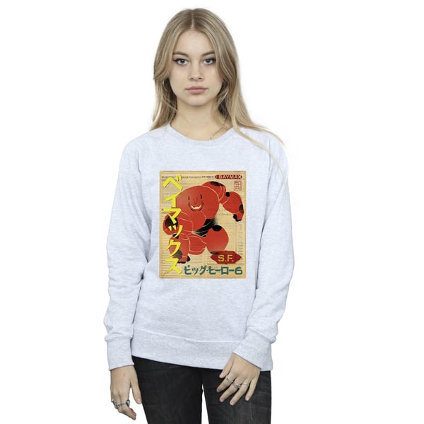 Disney Womens/Ladies Big Hero 6 Baymax Baymax Newspaper Sweatshirt