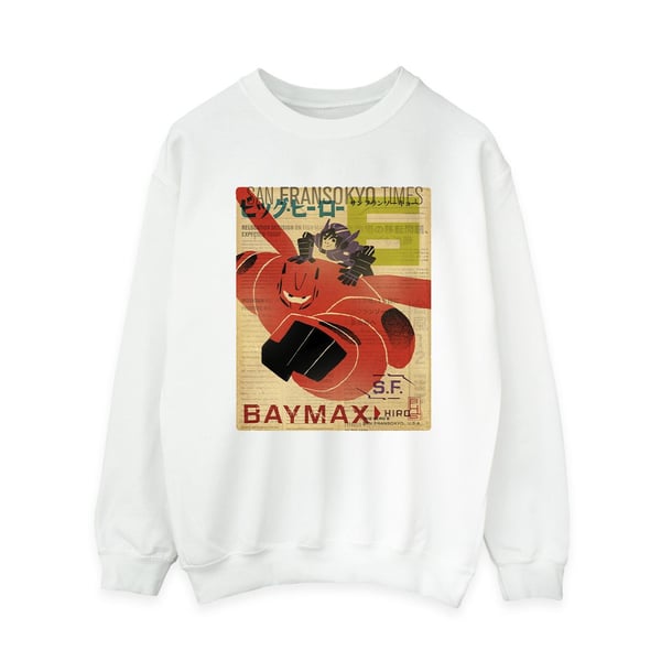 Disney Dam/Dam Big Hero 6 Baymax Flying Baymax Newspaper Tröja
