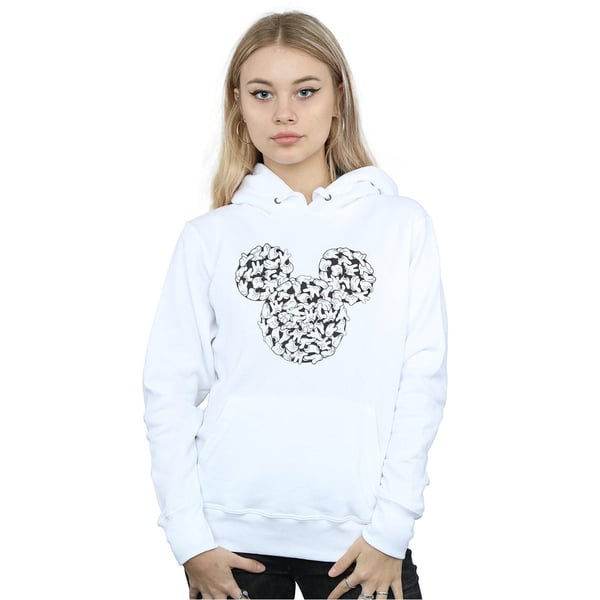 Disney Womens/Ladies Mickey Mouse Head Of Hands Hoodie