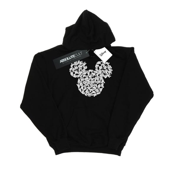 Disney Womens/Ladies Mickey Mouse Head Of Hands Hoodie