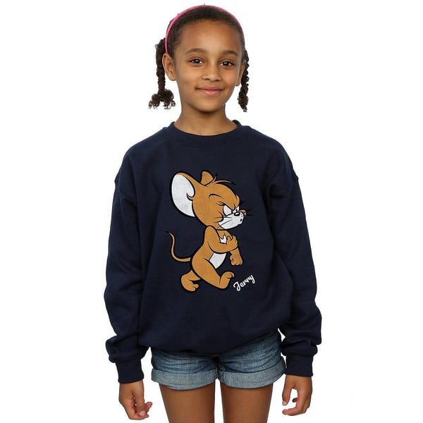 Tom And Jerry Girls Angry Mouse Cotton Sweatshirt