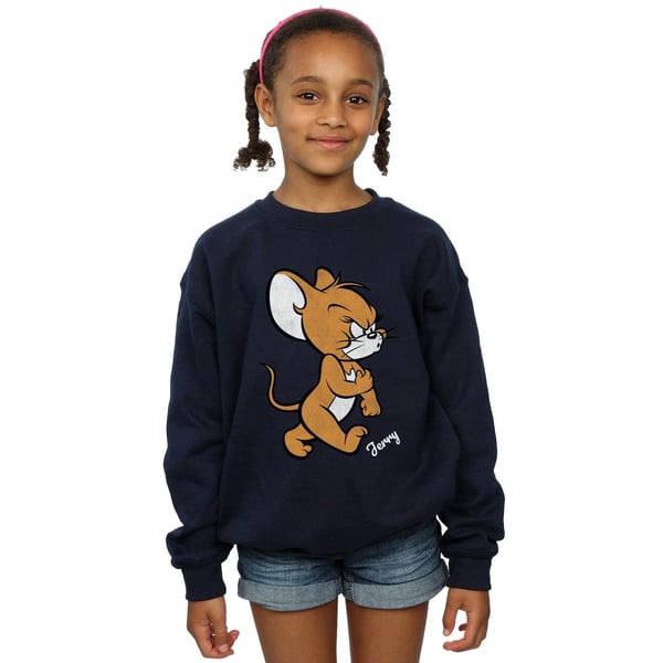 Tom And Jerry Girls Angry Mouse Cotton Sweatshirt