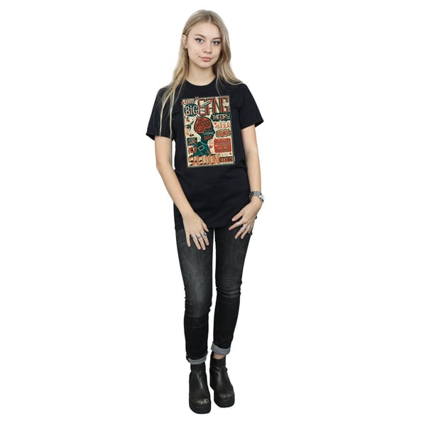 Big Bang Theory Womens/Ladies Infographic Poster Cotton Boyfriend T-Shirt