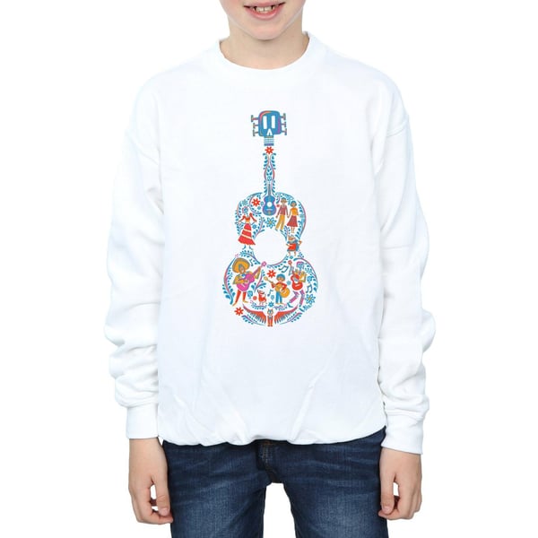 Disney Boys Coco Guitar Pattern Sweatshirt