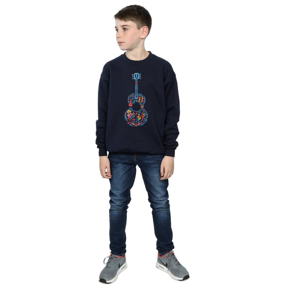 Disney Boys Coco Guitar Pattern Sweatshirt