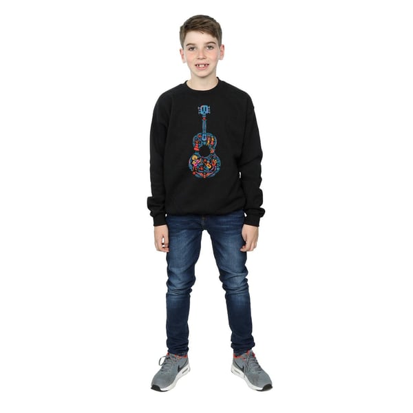 Disney Boys Coco Guitar Pattern Sweatshirt