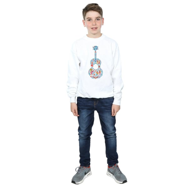 Disney Boys Coco Guitar Pattern Sweatshirt