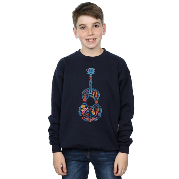 Disney Boys Coco Guitar Pattern Sweatshirt
