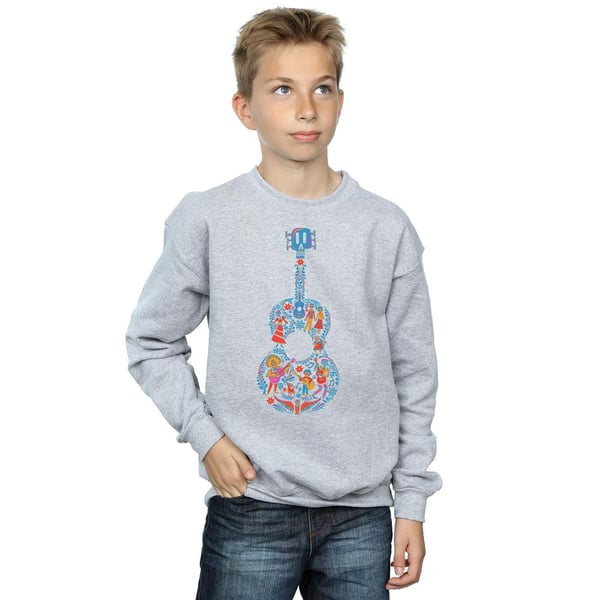 Disney Boys Coco Guitar Pattern Sweatshirt