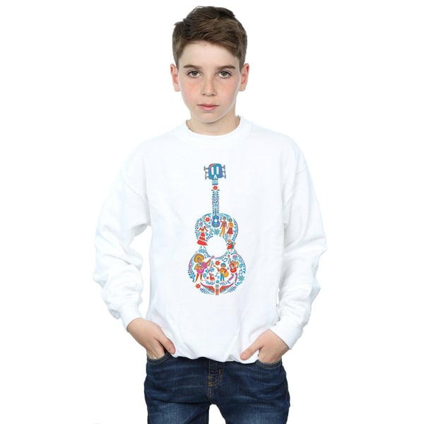 Disney Boys Coco Guitar Pattern Sweatshirt