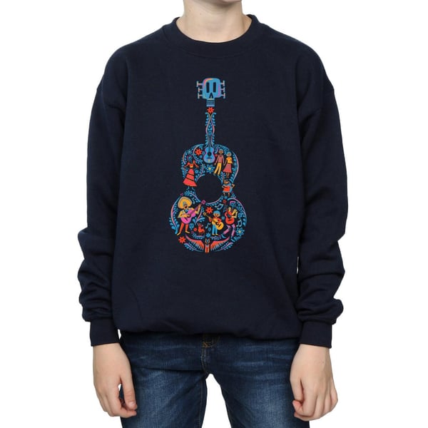 Disney Boys Coco Guitar Pattern Sweatshirt
