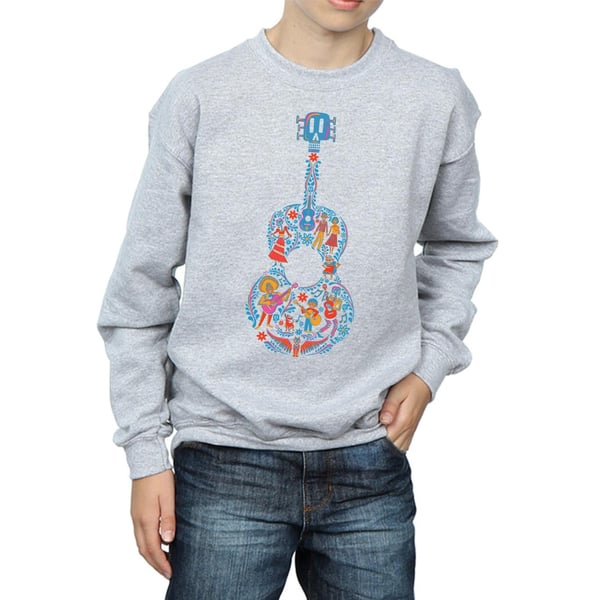 Disney Boys Coco Guitar Pattern Sweatshirt