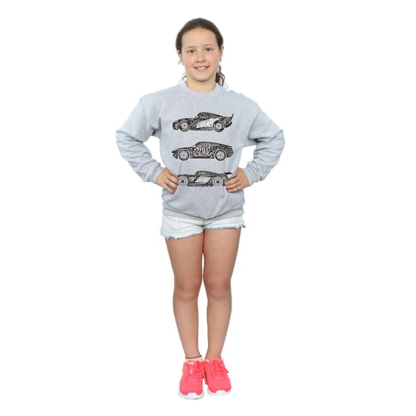 Disney Girls Cars Text Racers Sweatshirt
