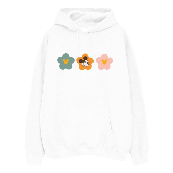 Disney Womens/Ladies Mickey Mouse Flowers Hoodie