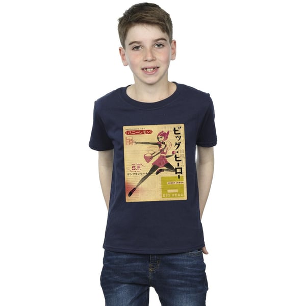 Disney Boys Big Hero 6 Baymax Honey Lemon Newspaper T-Shirt