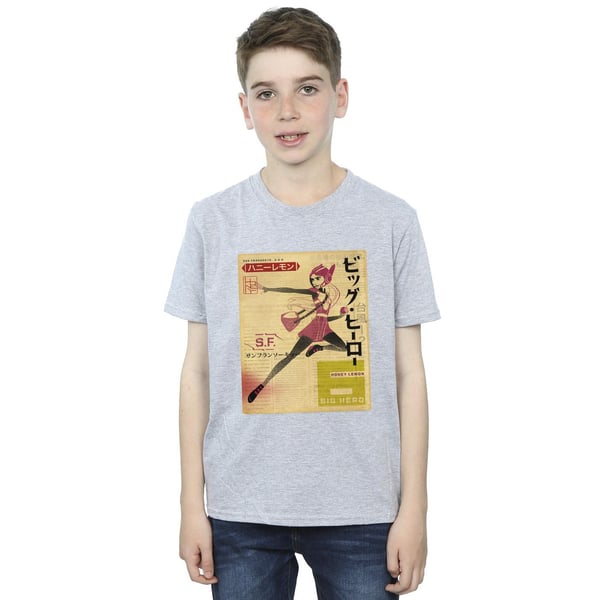Disney Boys Big Hero 6 Baymax Honey Lemon Newspaper T-Shirt