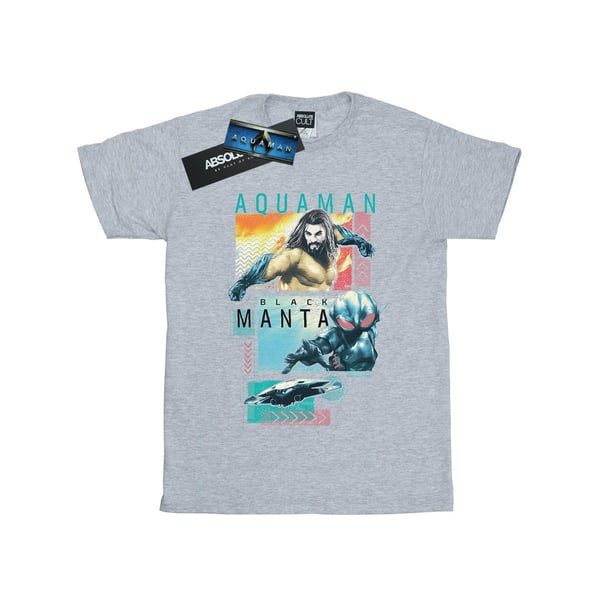 DC Comics Mens Aquaman Character Tiles T-Shirt