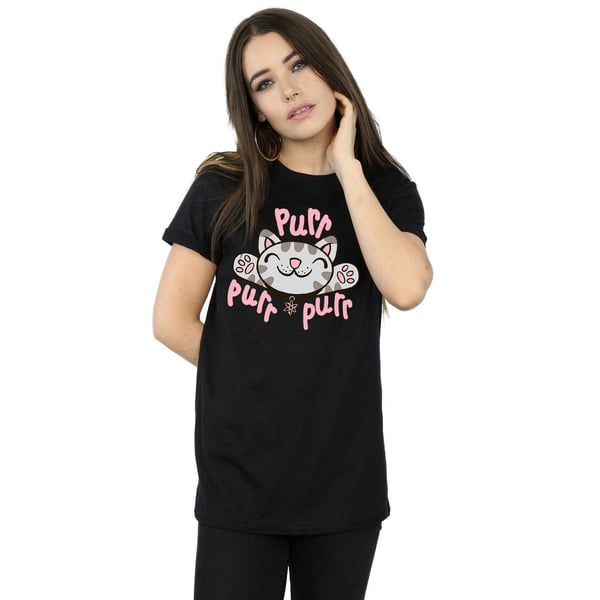 Big Bang Theory Womens/Ladies Soft Kitty Purr Cotton Boyfriend T-Shirt