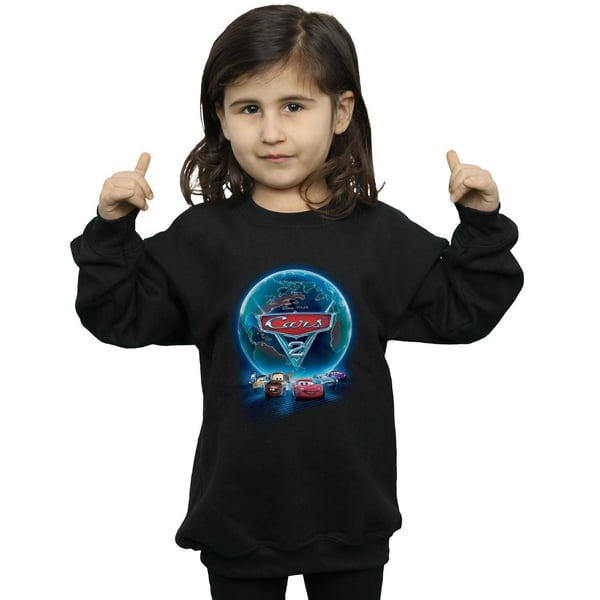 Disney Girls Cars Globe Movie Poster Sweatshirt