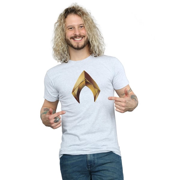 DC Comics Mens Aquaman Emblem T-Shirt