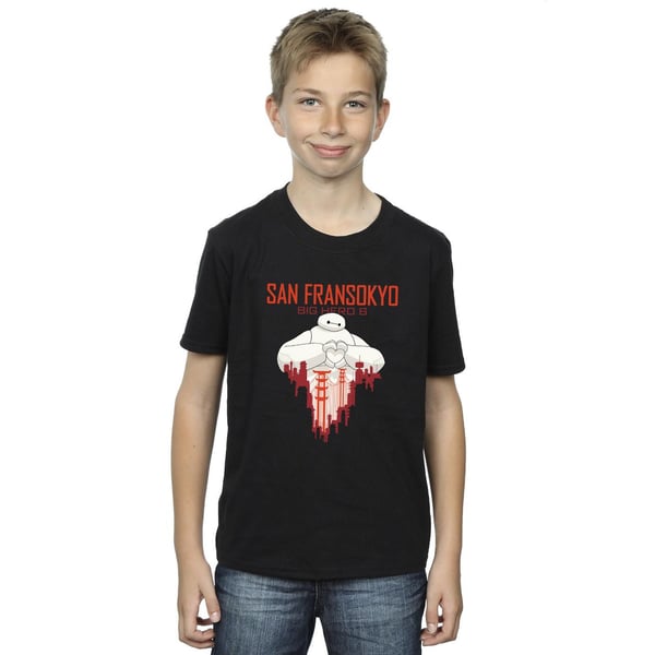 Disney Boys Big Hero 6 Baymax San Fransokyo Heart T-Shirt