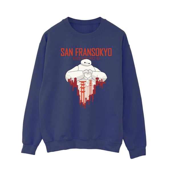 Disney Dam Big Hero 6 Baymax San Fransokyo Heart Sweatshirt