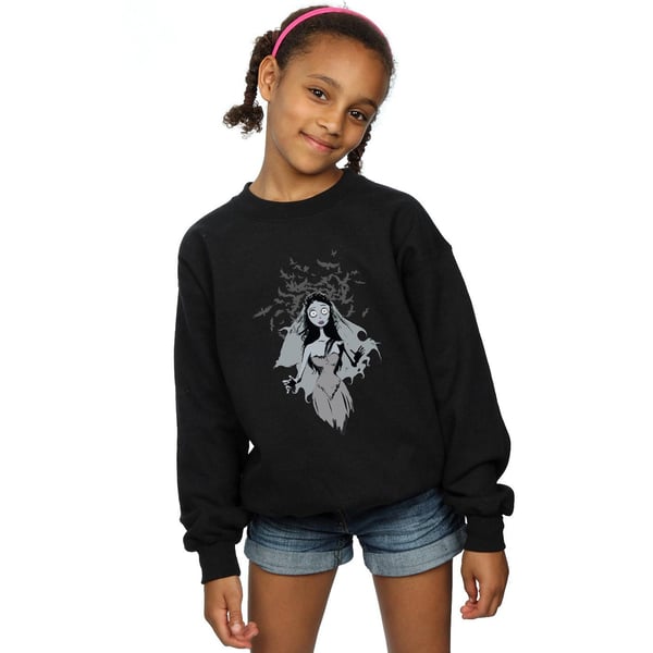 Corpse Bride Girls Crow Veil Sweatshirt