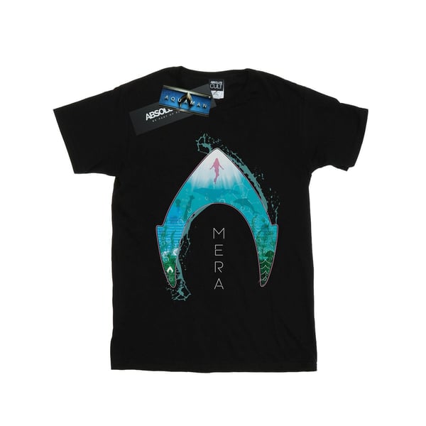 DC Comics Mens Aquaman Mera Ocean Logo T-Shirt