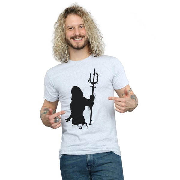 DC Comics Miesten Aquaman Mono Siluetti T-paita