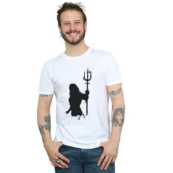 DC Comics Miesten Aquaman Mono Siluetti T-paita