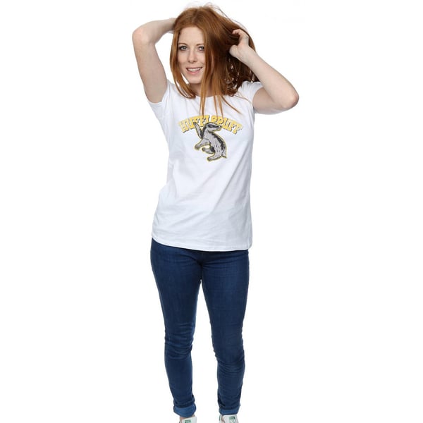 Harry Potter Womens/Ladies Hufflepuff Cotton T-Shirt