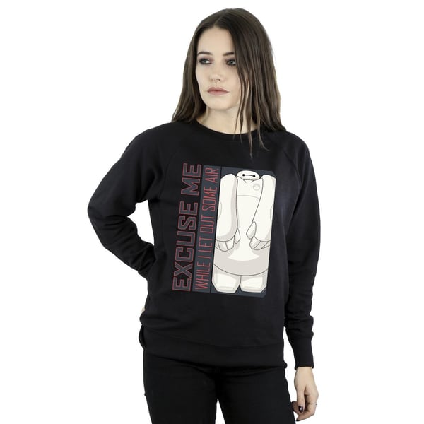 Disney Womens/Ladies Big Hero 6 Baymax Excuse Me Some Air Sweatshirt