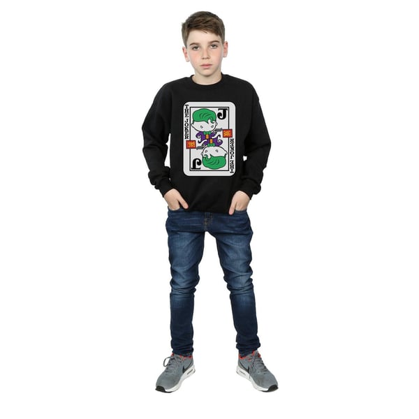 DC Comics Boys Chibi Joker Playing Card Sweatshirt