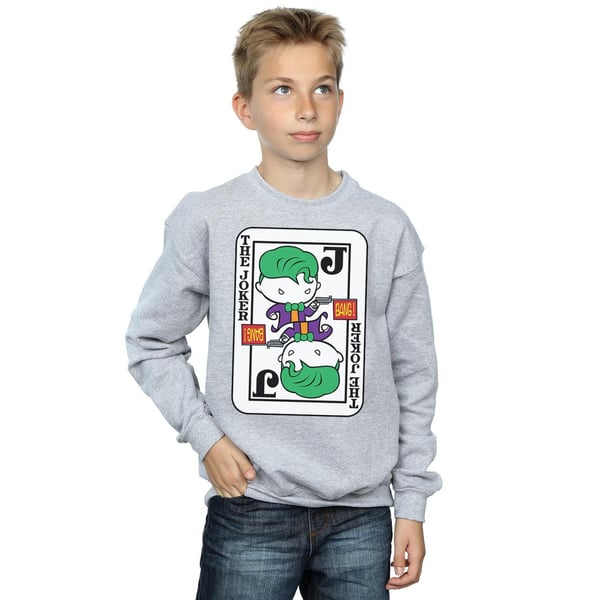 DC Comics Boys Chibi Joker Playing Card Sweatshirt