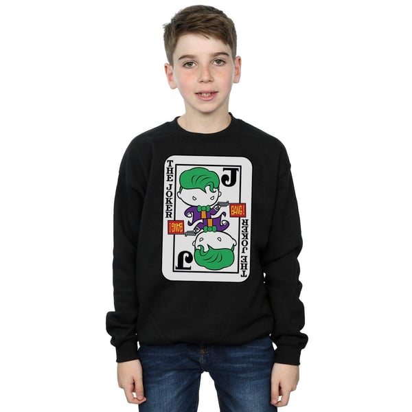 DC Comics Boys Chibi Joker Playing Card Sweatshirt