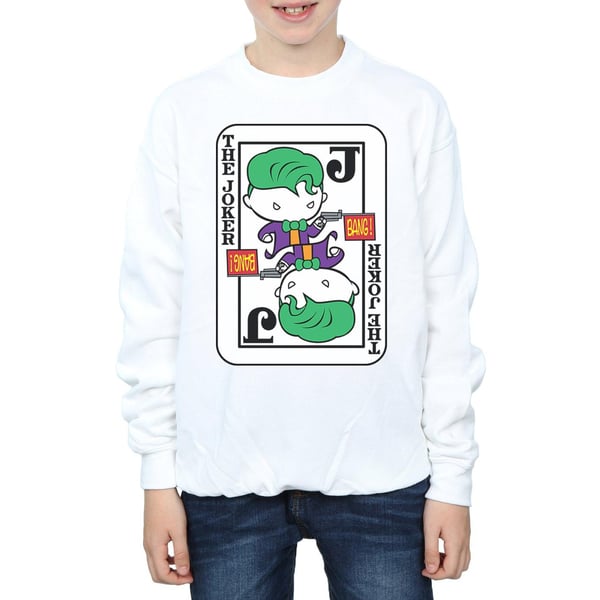 DC Comics Boys Chibi Joker Playing Card Sweatshirt