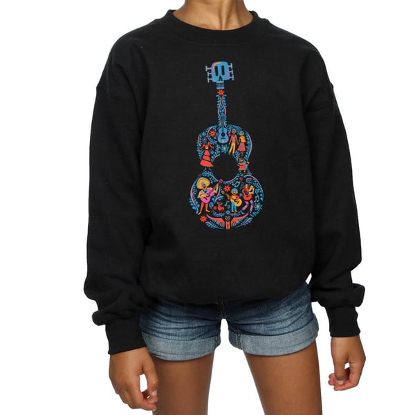Disney Flickor Coco Gitarr Mönster Tröja