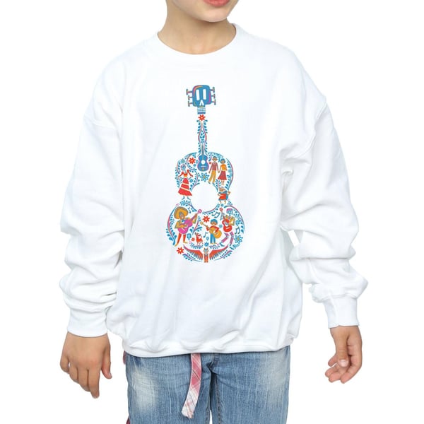 Disney Flickor Coco Gitarr Mönster Tröja