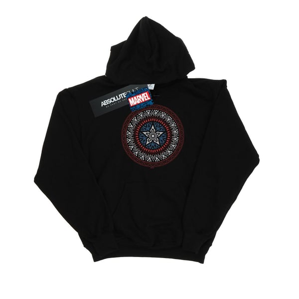 Marvel Womens/Ladies Captain America Ornamental Shield Hoodie