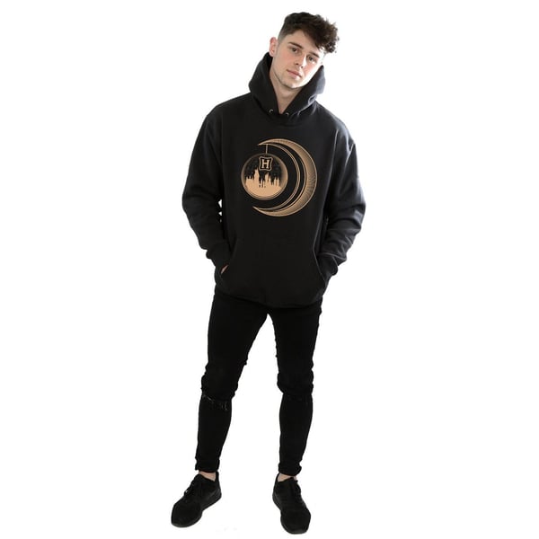 Harry Potter Mens Hogwarts Moon Hoodie