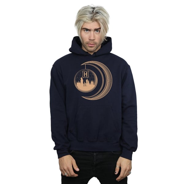 Harry Potter Mens Hogwarts Moon Hoodie