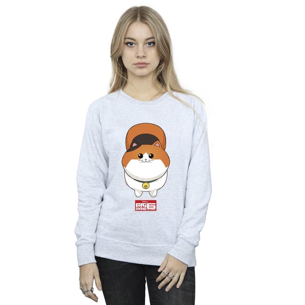 Disney Womens/Ladies Big Hero 6 Baymax Kitten Face Sweatshirt